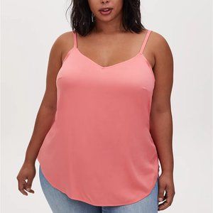 Torrid Ava - Coral Challis Cami Plus sz 4X